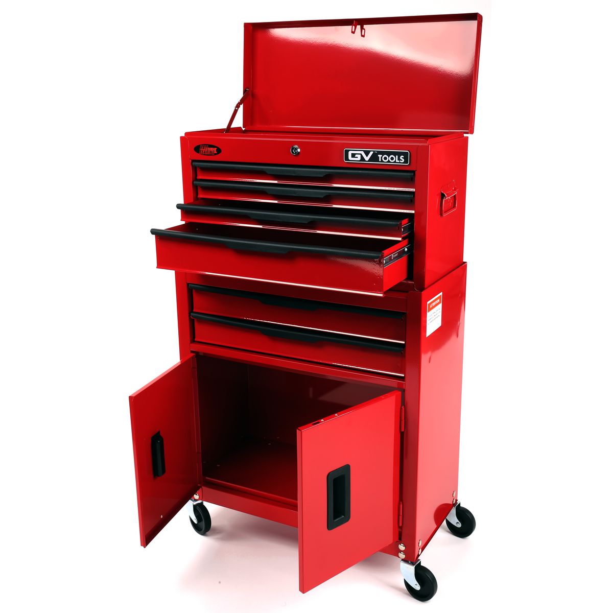 Gv Tools 6 Drawer Tool Chest & Trolley Combo 24In GVT6D
