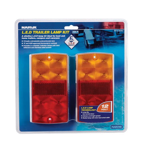 Narva LED Stop/Tail Lamp Slimline Pair 93630BL2