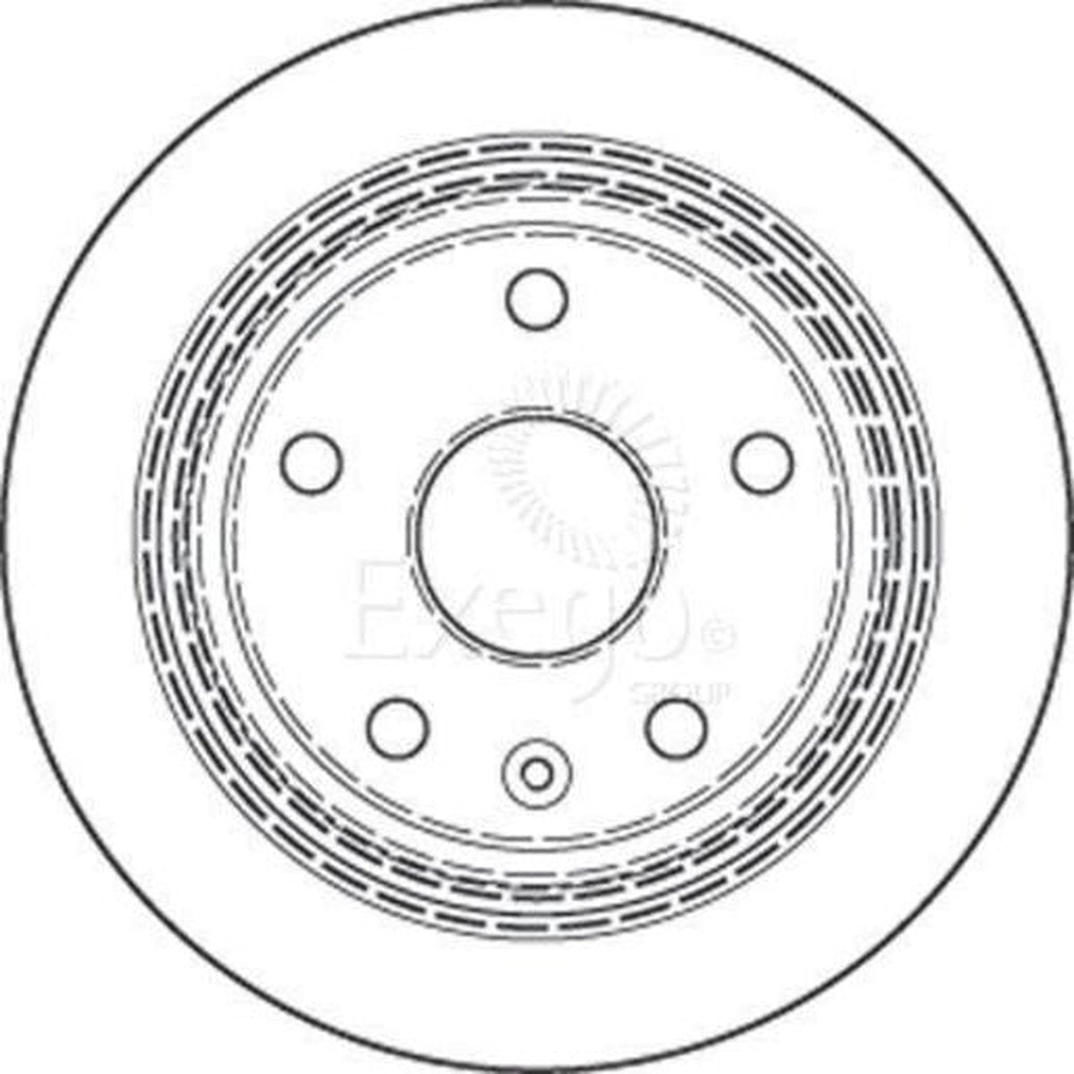 TRW Brake Rotor 258mm Rear DF4557S