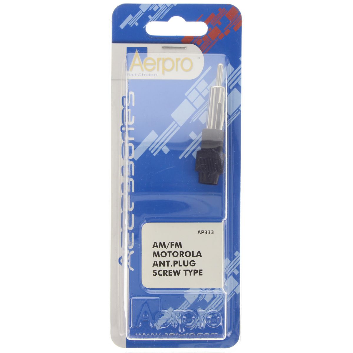 Aerpro Screw Type Antenna Plug AM/FM Suits Motorola AP333