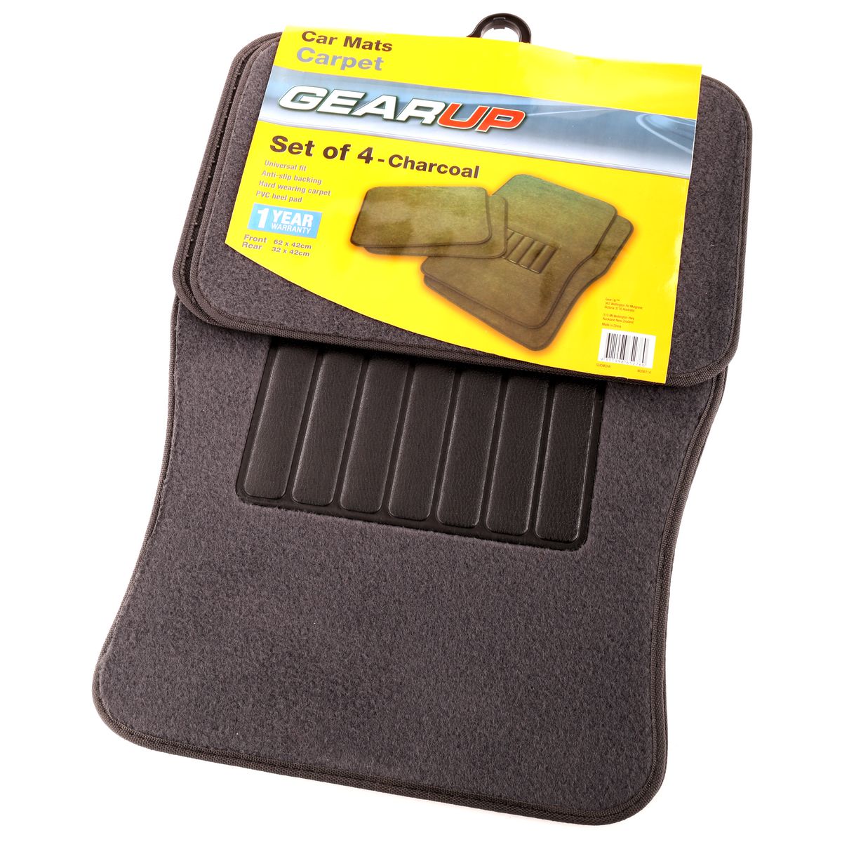 Gear Up Floor Mat Set Charcoal GUCMCHA