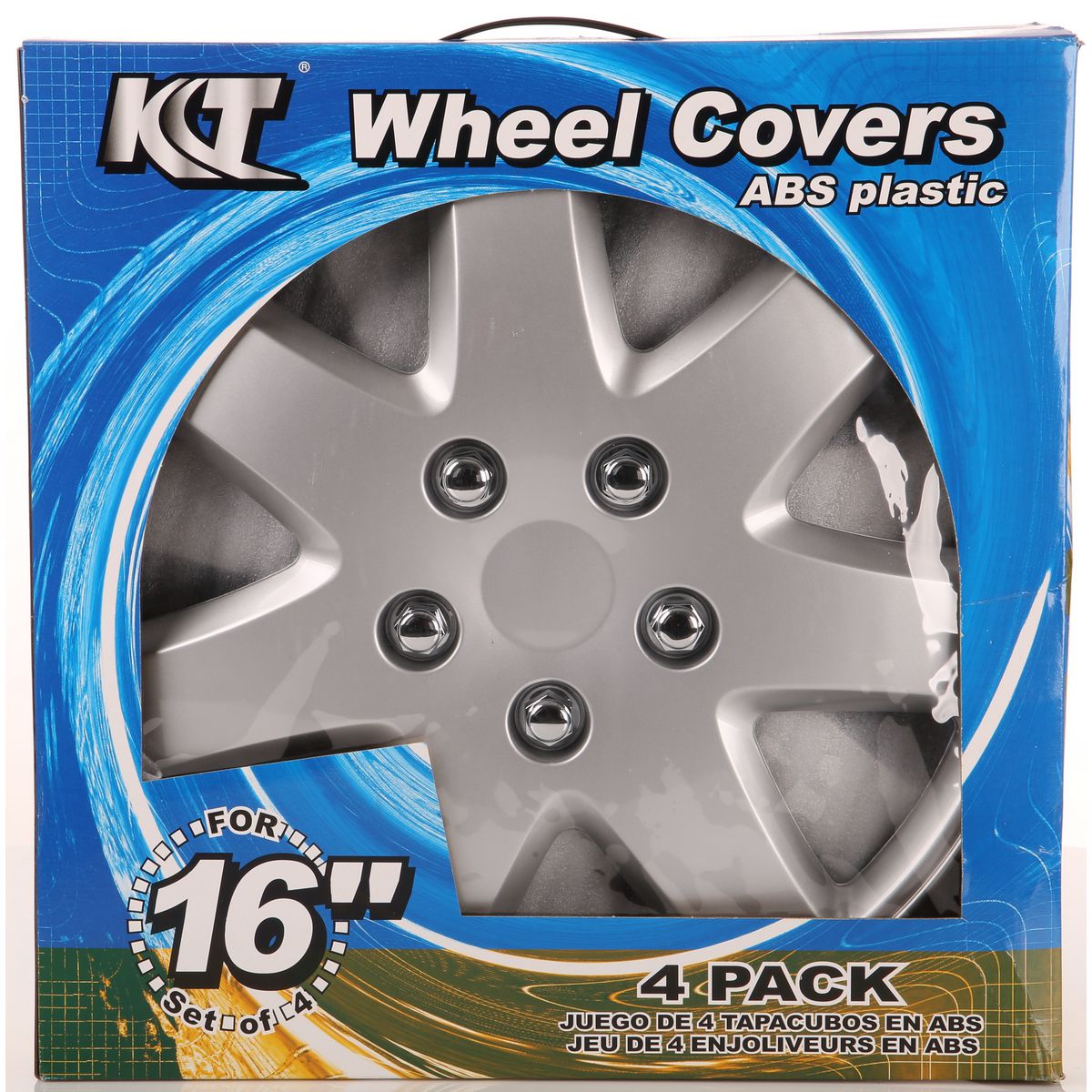 Kuan Tong Wheel Cover Set 962 Silver 16in KT962-16S/L