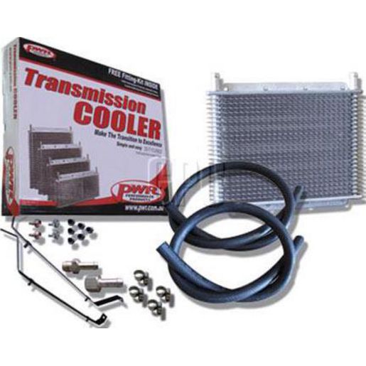 PWR Transmission Oil Cooler Kit fits Commodore VY V6/V8 2002-04 (280x255x19mm 3/8") PWO6680
