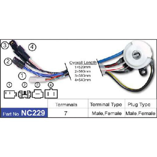 NICE Ignition Switch NC229