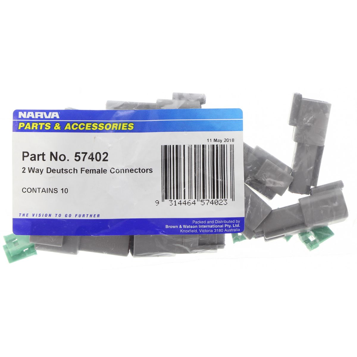 Narva Deutsch Connector Female 2 Way (10Pk) 57402