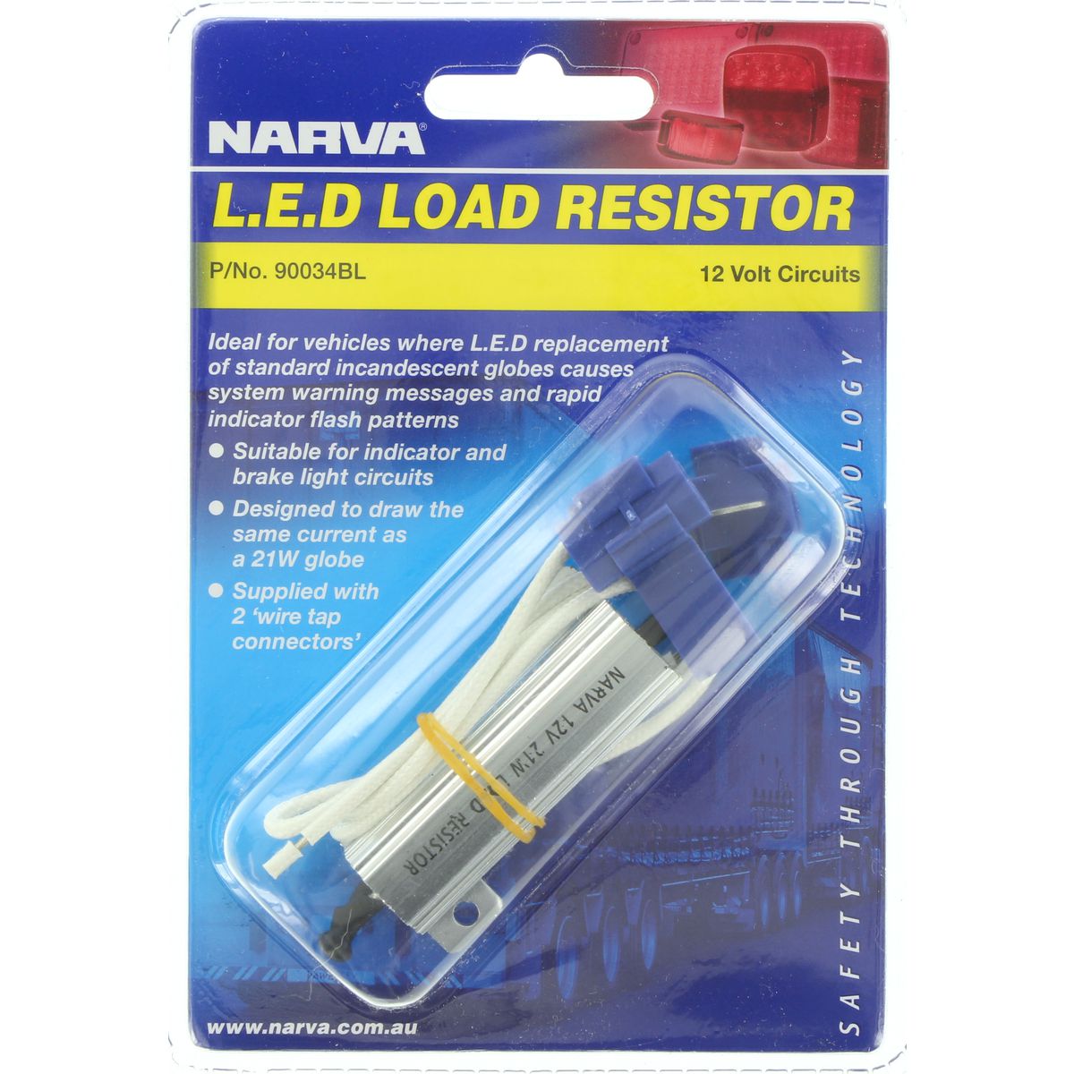 Narva Load Resistor 21W 12V 90034BL