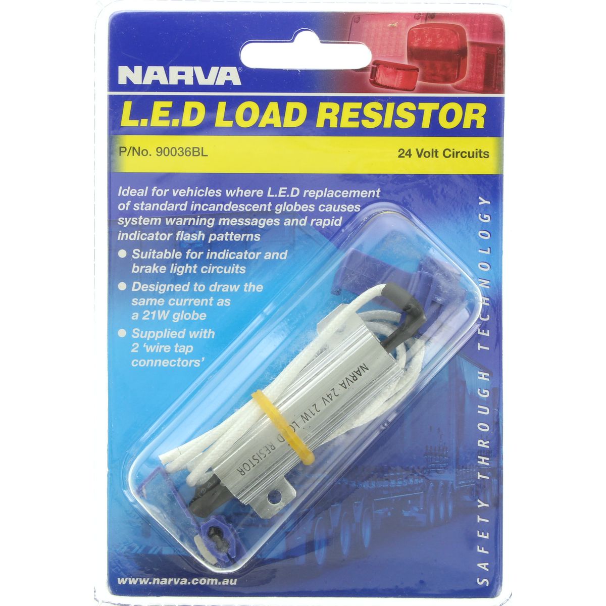 Narva Load Resistor 21W 24V 90036BL