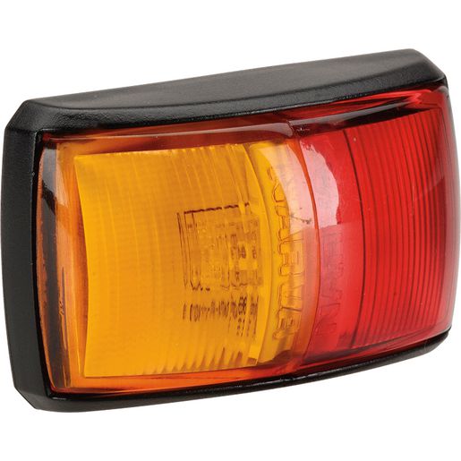 Narva LED Model 14 Side Marker Lamp Red/Amber with Black Base 91403