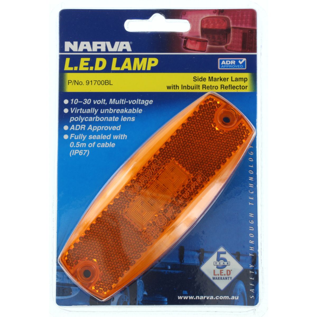Narva LED Marker Lamp Amber 91700BL
