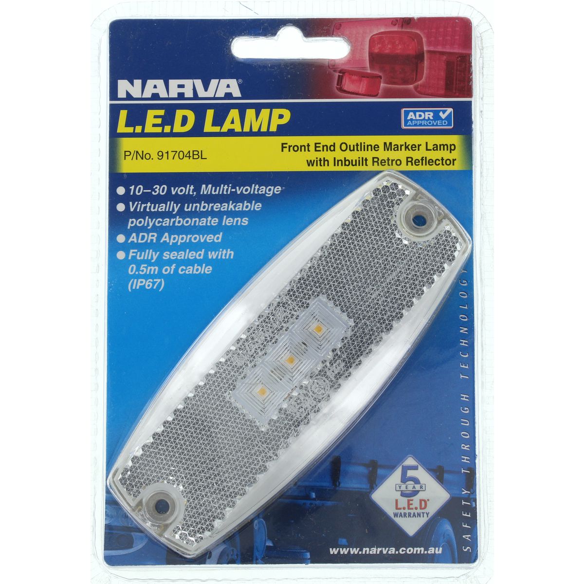 Narva LED Marker Lamp White 91704BL