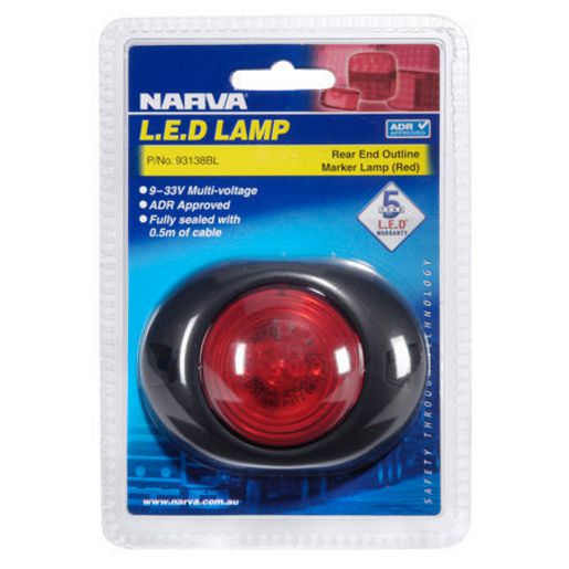 Narva Rear Marker Light Red Led 9 To 33V 93138BL