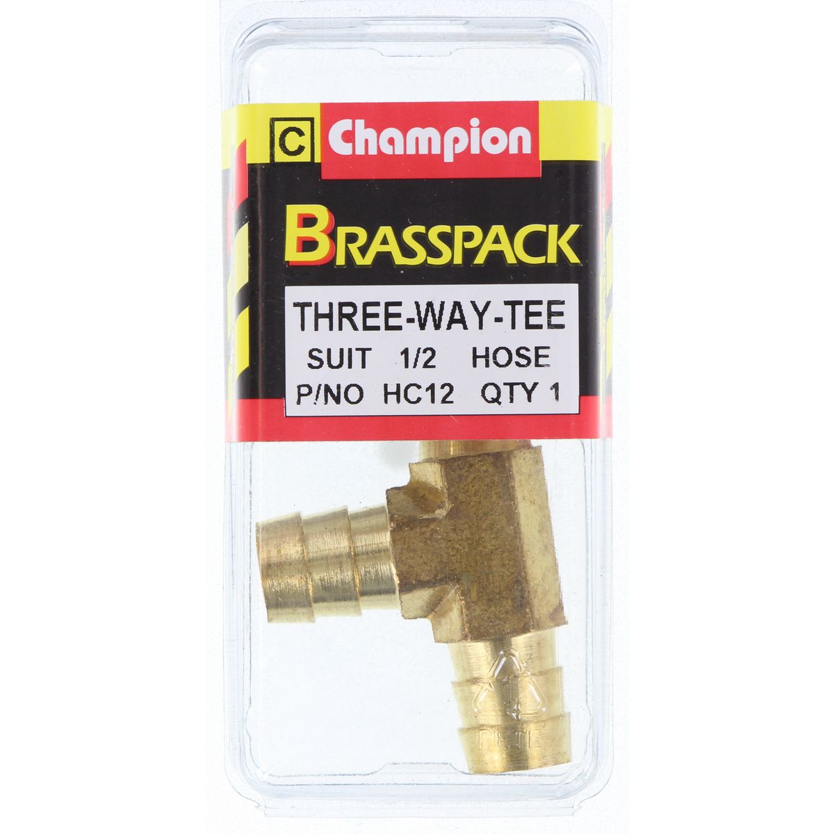 Champion Brass Tee Joiner 1/2 Hose HC12