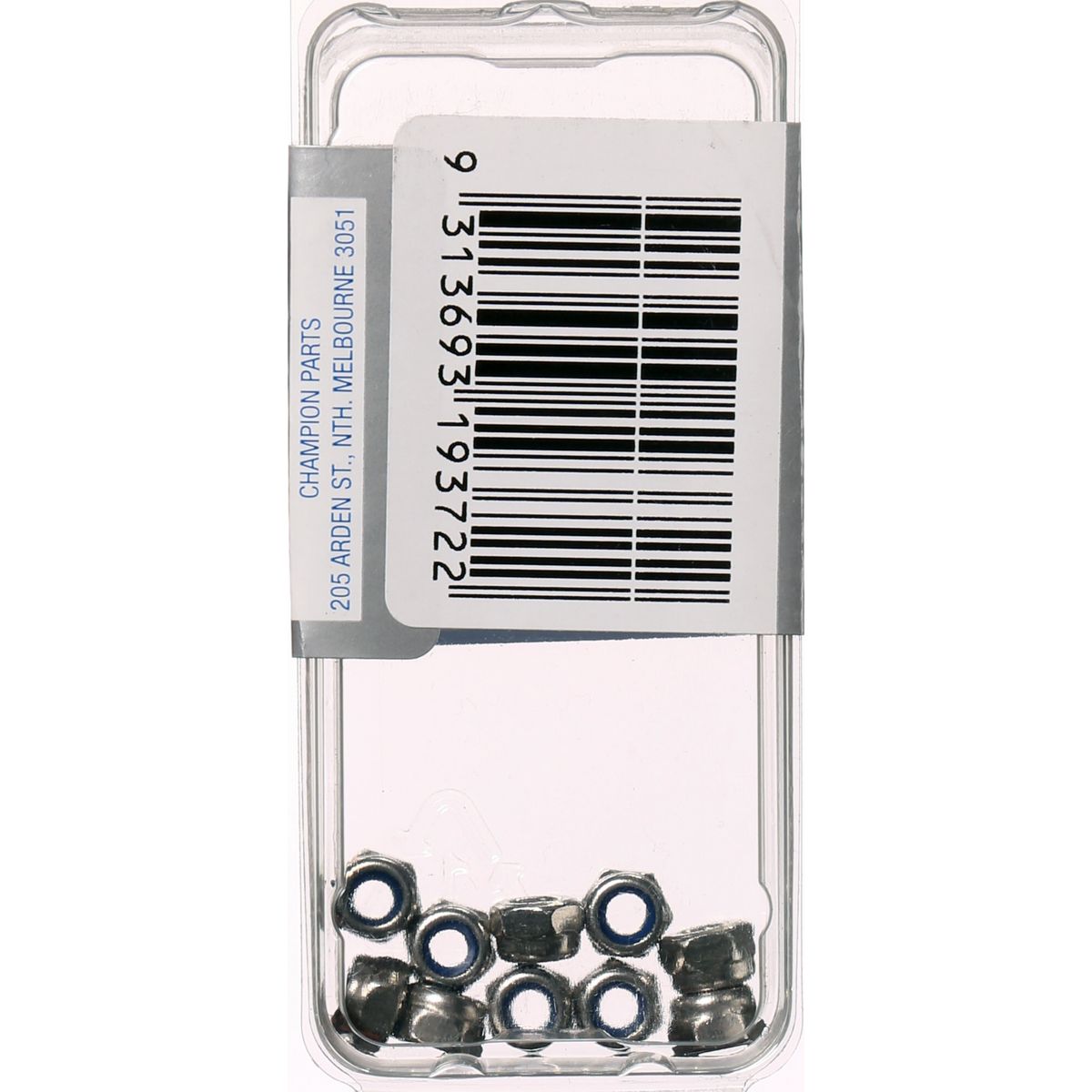Champion Fasteners Hex Nut Self Locking Nylon Insert Stainless Steel M4X0.7mm 316/A4 SLN4