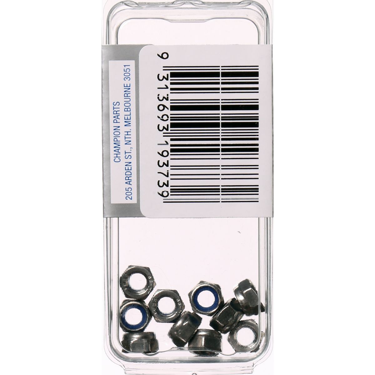 Champion Fasteners Hex Nut Self Locking Nylon Insert Stainless Steel M5X0.8mm 316/A4 SLN5