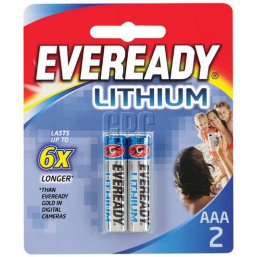 Eveready Lithium AAA 2PK LE92RP2T