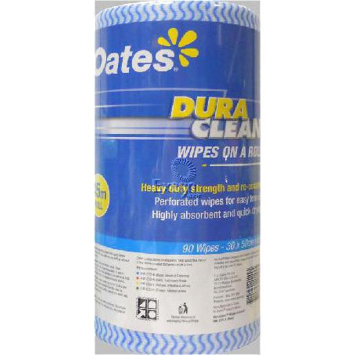 Oates Wipes Duraclean Blue Roll 45M 165396