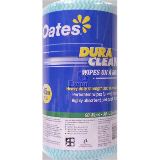 Oates Wipes Duraclean Green Roll 45M 165398