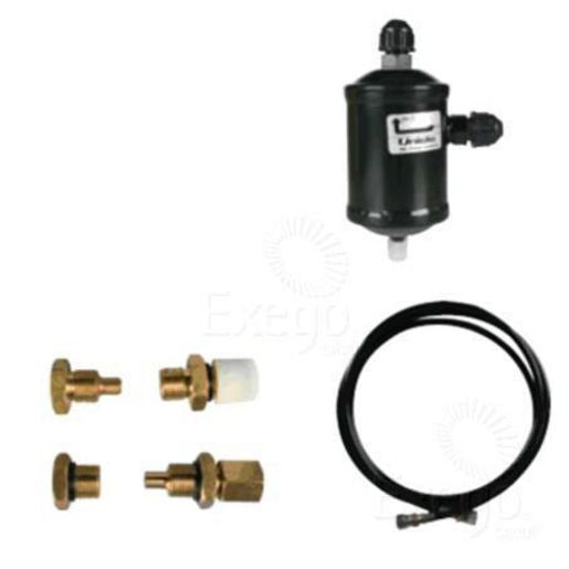 Unicla Oil Separator Kit - 2M 1/4' Hose With Straight & 90 1/4' Female Flare Fittings - #08 Oil Separator & Bracket CPX179K
