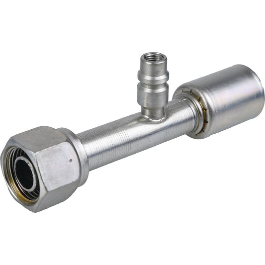 ATCO #10 FOR - Reduced Beadlock Step Up #12 Straight W/R134a Port Fitting Steel SRX1307-3