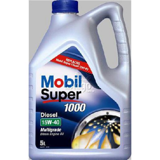 Mobil Super 1000 Diesel Engine Oil 15W-40 5Ltr 135064