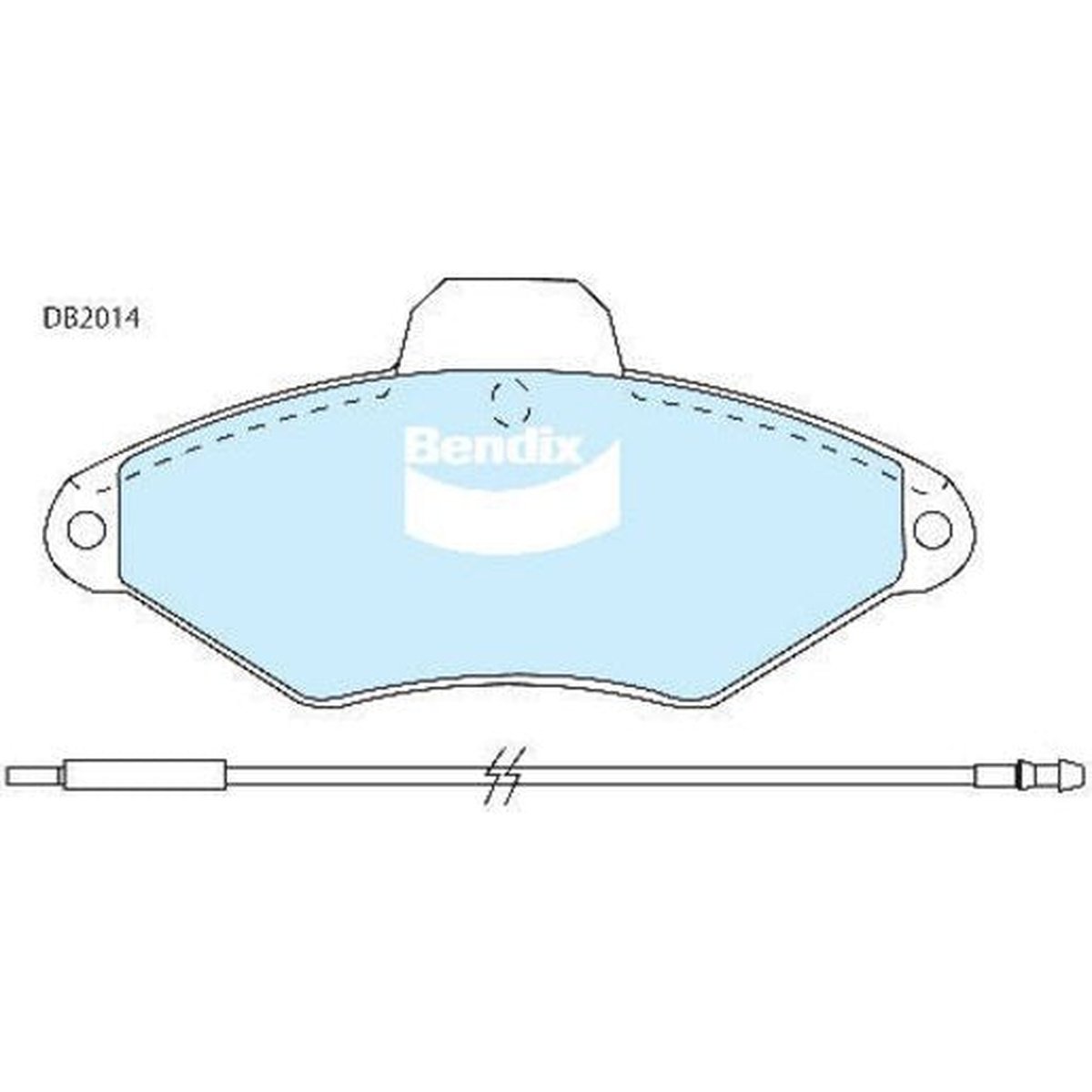 Bendix Heavy Duty Brake Pad Set Front DB2014 HD