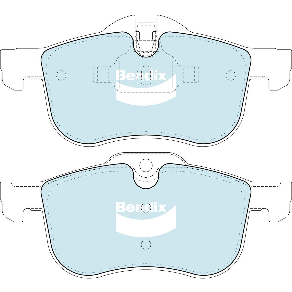 Bendix Heavy Duty Brake Pad Set Front DB2022 HD