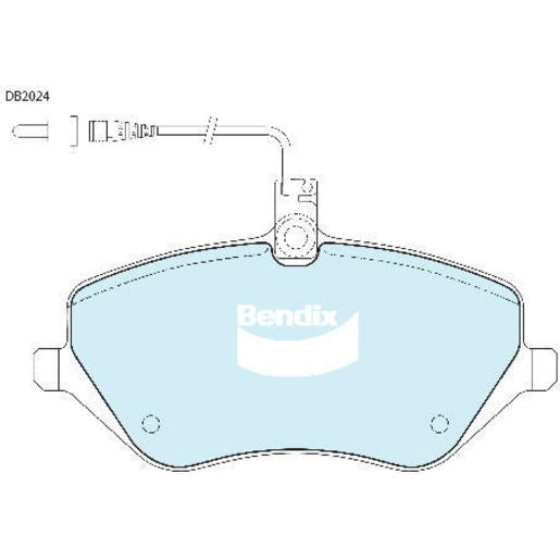 Bendix Brake Pads Set - Heavy Duty DB2024HD
