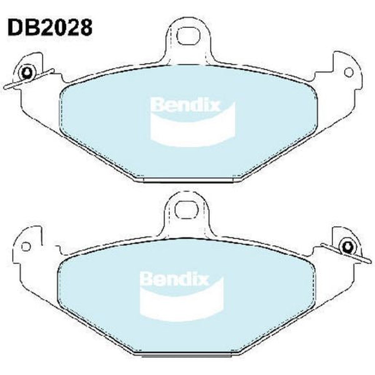 Bendix Heavy Duty Brake Pad Set Rear DB2028 HD