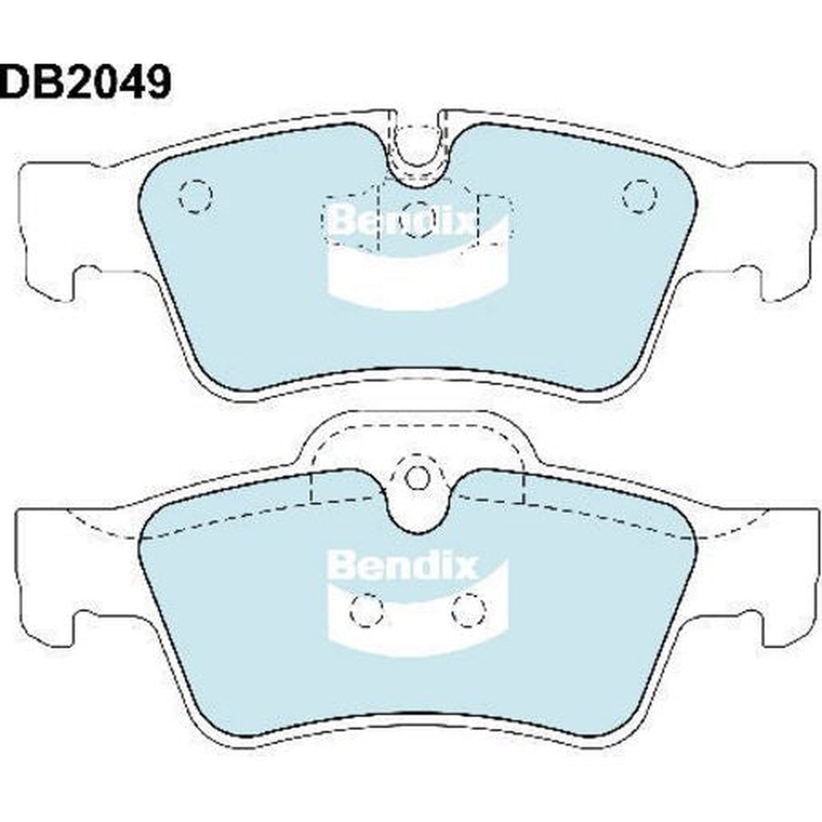 Bendix Heavy Duty Brake Pad Set Rear DB2049 HD