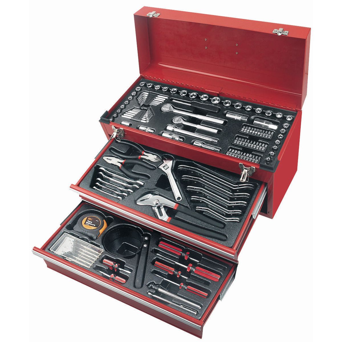 GV Tools 122pc Tool Kit in 2 Drawer Chest GV122PC