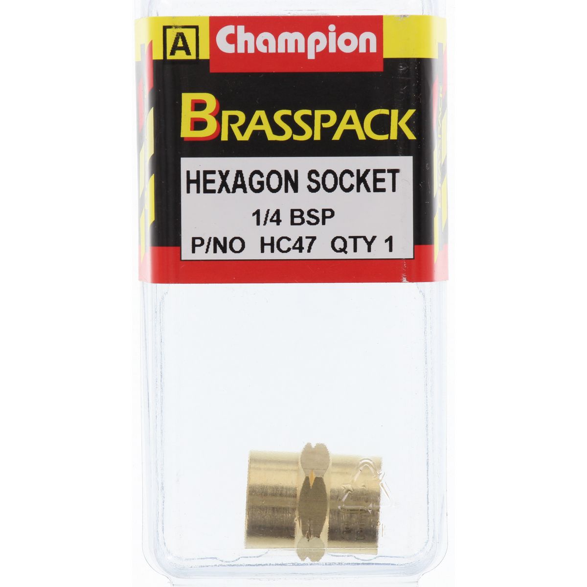 Champion Brass Hexagon Socket  1/4 BSP HC47