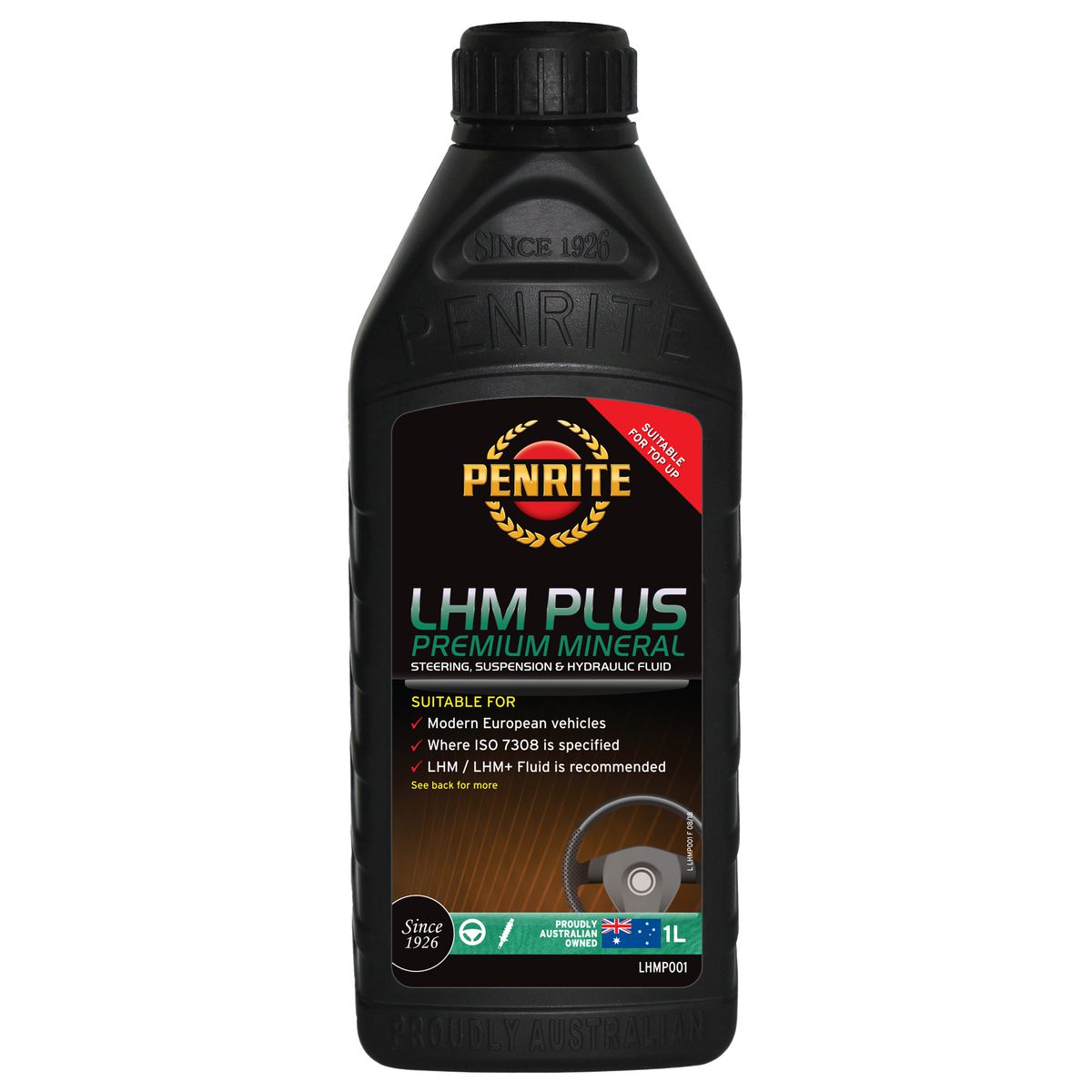 Penrite LHM Plus Steering & Suspension Hydraulic Fluid 1L LHMP001