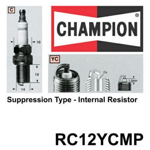 Champion Small Engine Spark Plug 8 Pack RC12YCMP