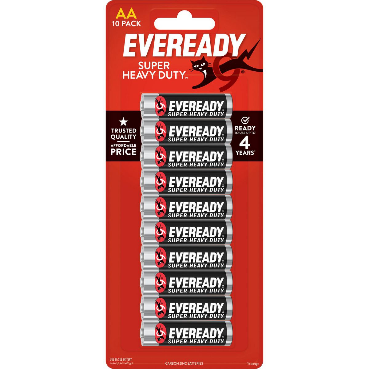 Eveready AA Battery Super Heavy Duty 10Pk 1215HP10N