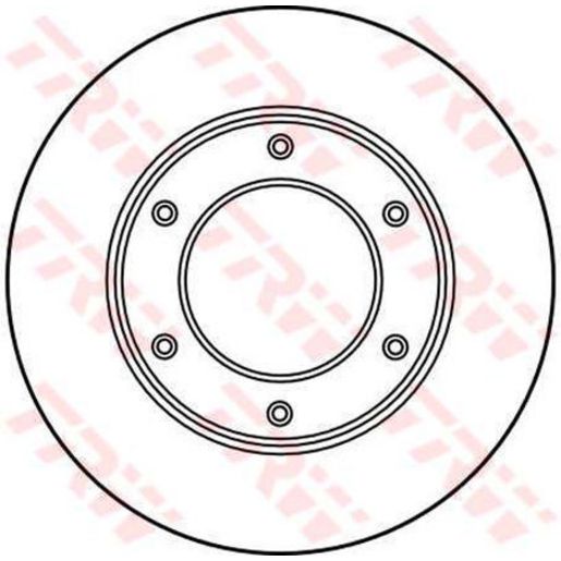 TRW Brake Rotor 286mm Front DF3027S