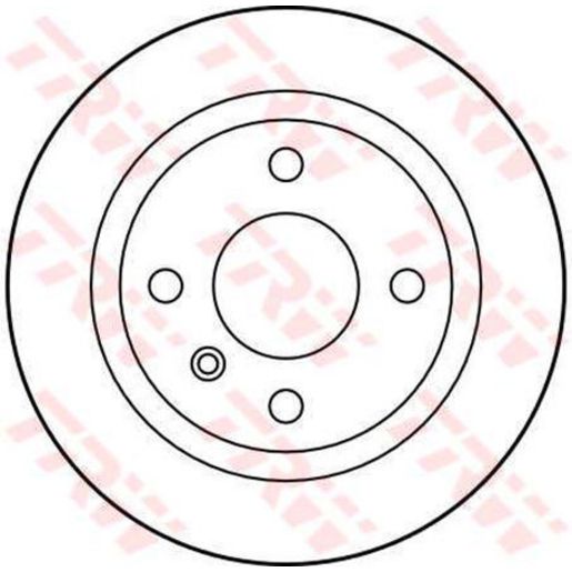 TRW Disc Brake Rotor Solid 228Mm DF1696S