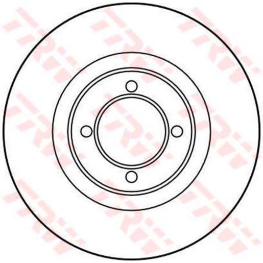 TRW Disc Brake Rotor Solid 273mm DF1858S