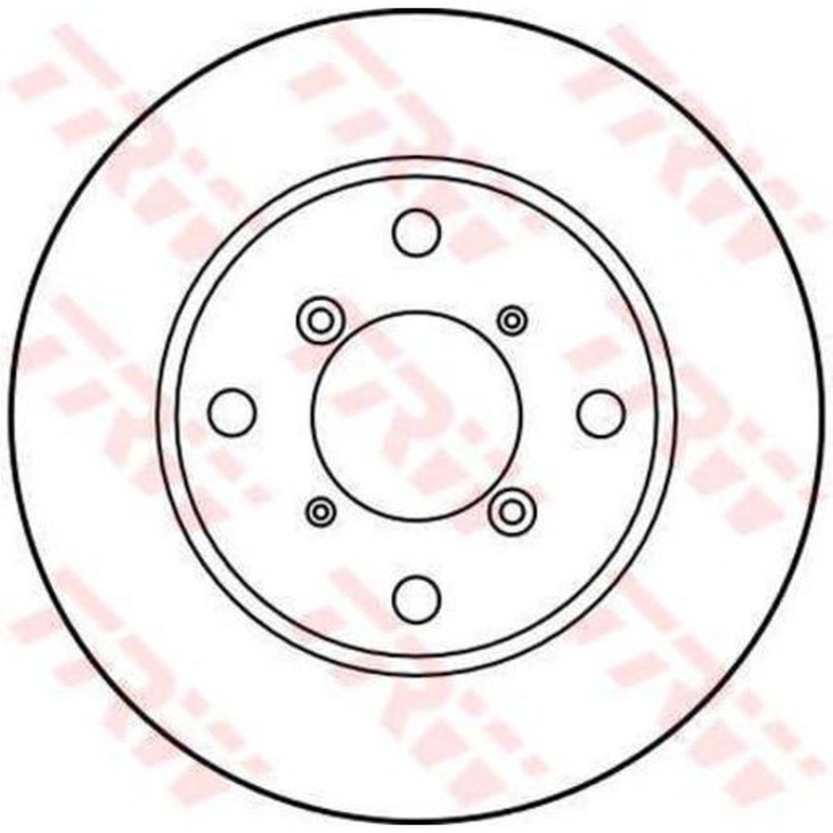 TRW Brake Rotor Pair 250mm Front DF3106S