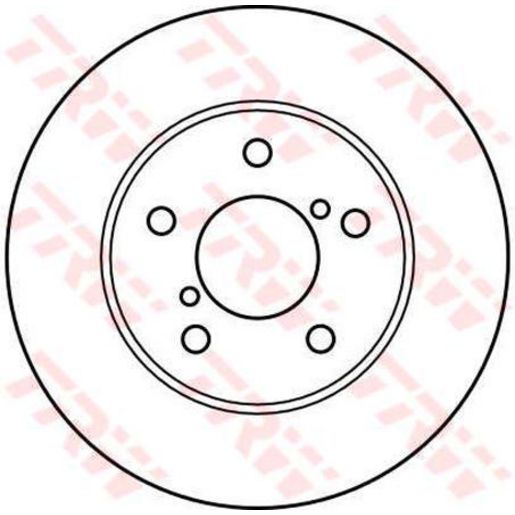 TRW Disc Brake Rotor Vented DF4013S
