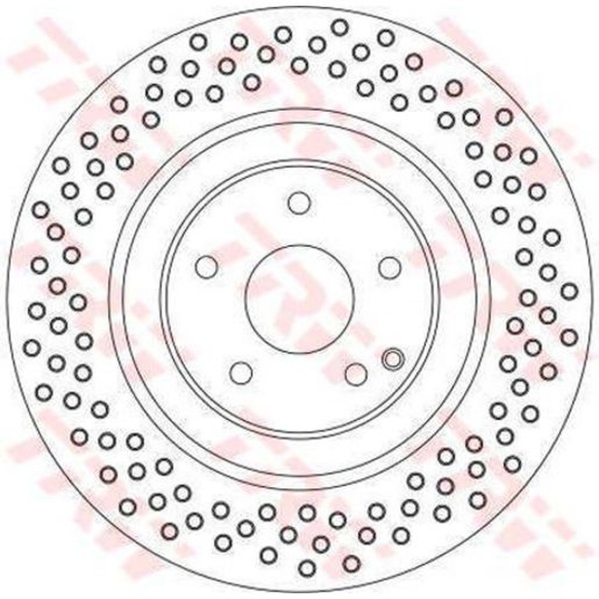 TRW Brake Rotor 345mm Front DF4341S