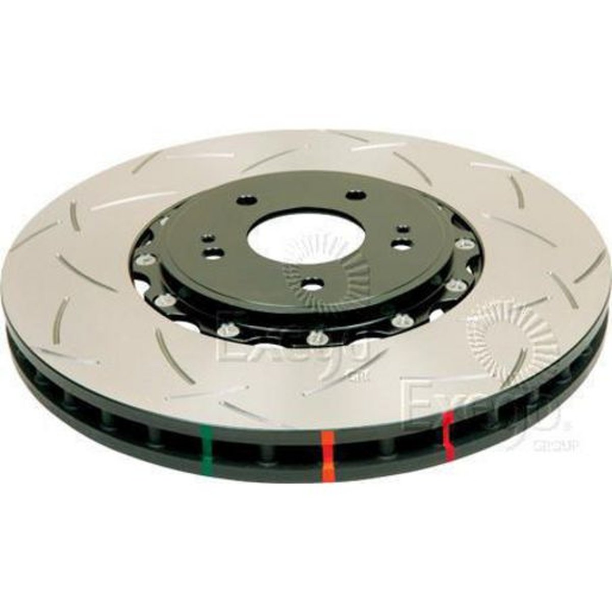 DBA T3 5000 Slotted 2Pc Brake Rotor Pair 328mm Front DBA5046BBLKS