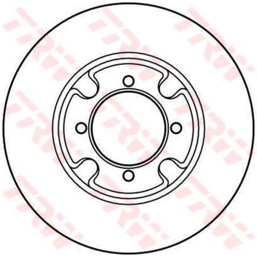 TRW Disc Brake Rotor Solid DF1987S