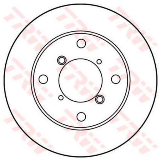 TRW Disc Brake Rotor Solid 240mm DF2710S