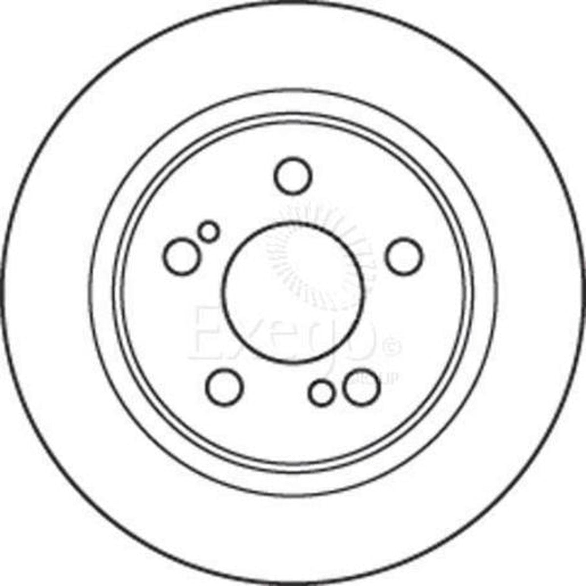 TRW Brake Rotor Pair Rear DF4513S