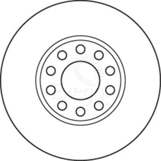 TRW Disc Brake Rotor Vented 288mm DF4816S