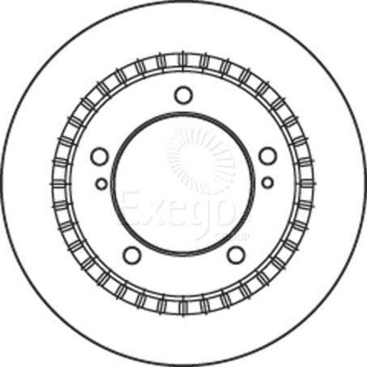 TRW Disc Brake Rotor Vented DF6023S