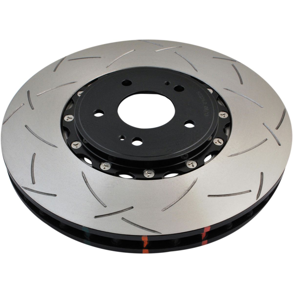 DBA T3 5000 Slotted 2Pc Brake Rotor Pair Front DBA52224BLKS