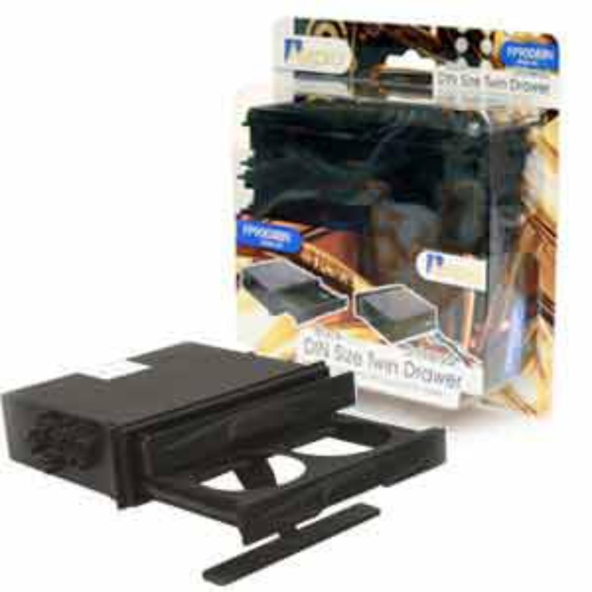 Aerpro Facia - Universal Drink/Acc. Pocket With 3.5mm Aux Input Black