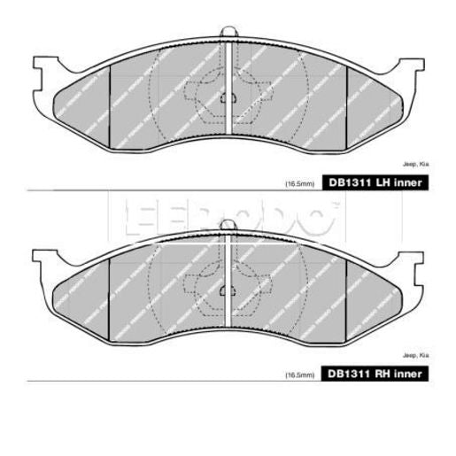Ferodo Brake Pad Set DB1311FTQ