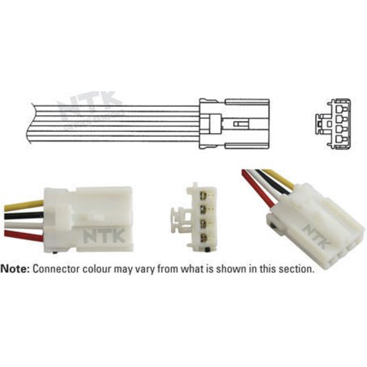 NTK Oxygen Sensor 4 Wire 870Mm Cable OTA4F-5E1